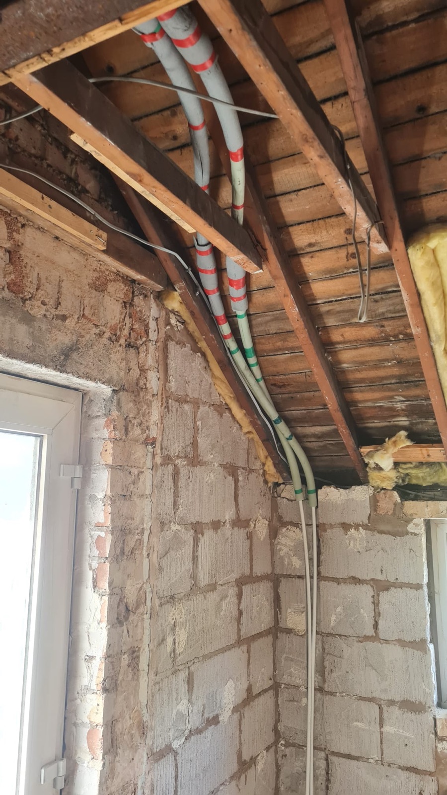 Sage galley kitchen, rebuilt from bare brick — step 7
