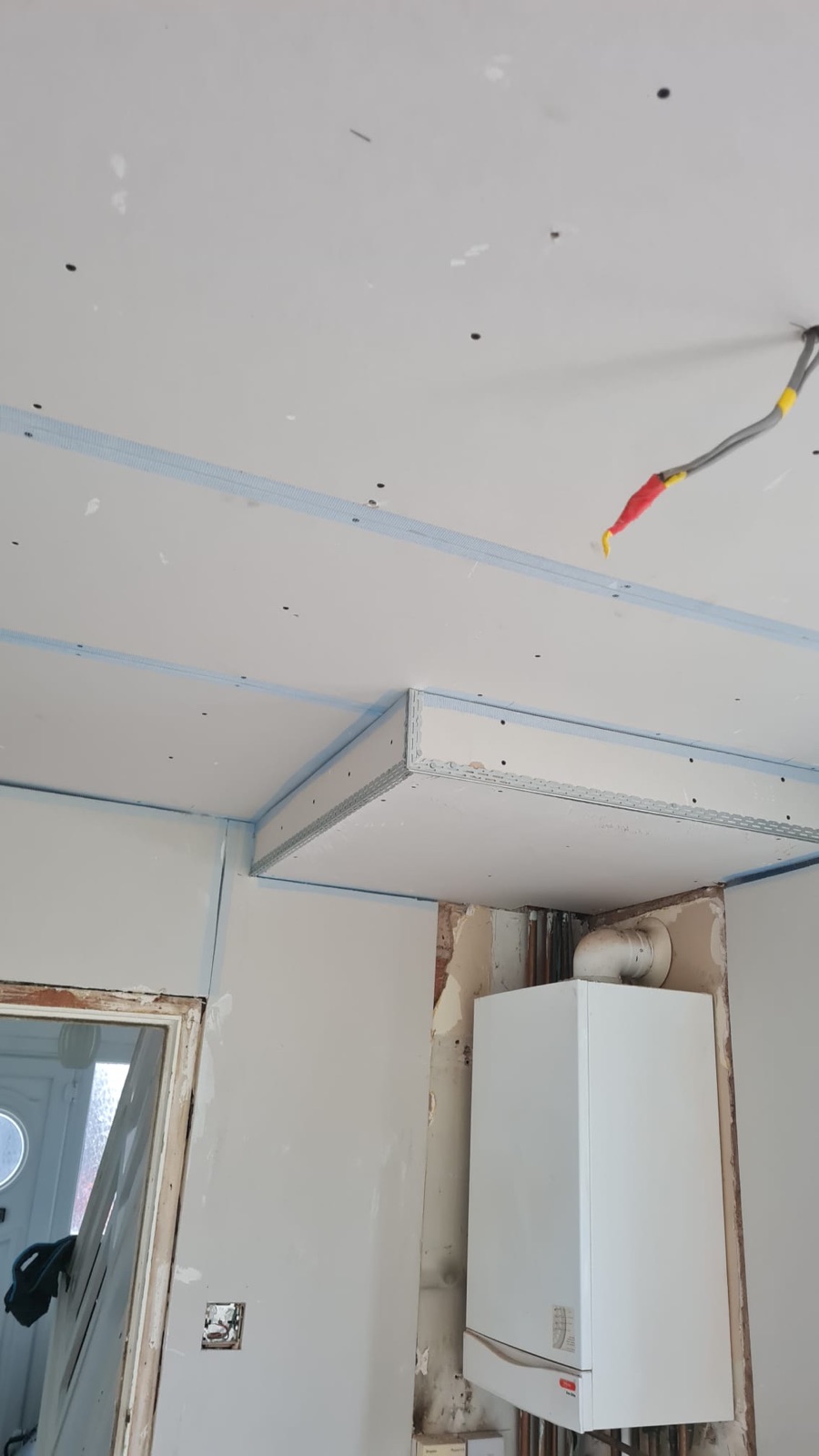 Sage galley kitchen, rebuilt from bare brick — step 8
